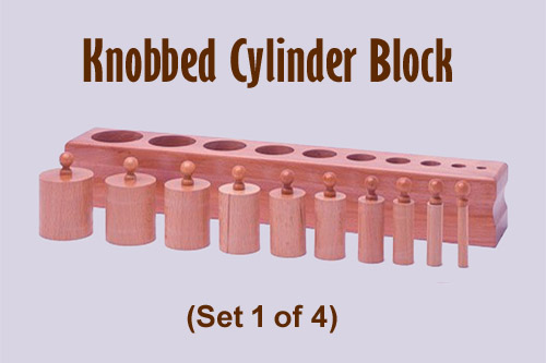 Knobbed cylinder block set 1