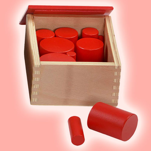 Red knobless cylinders