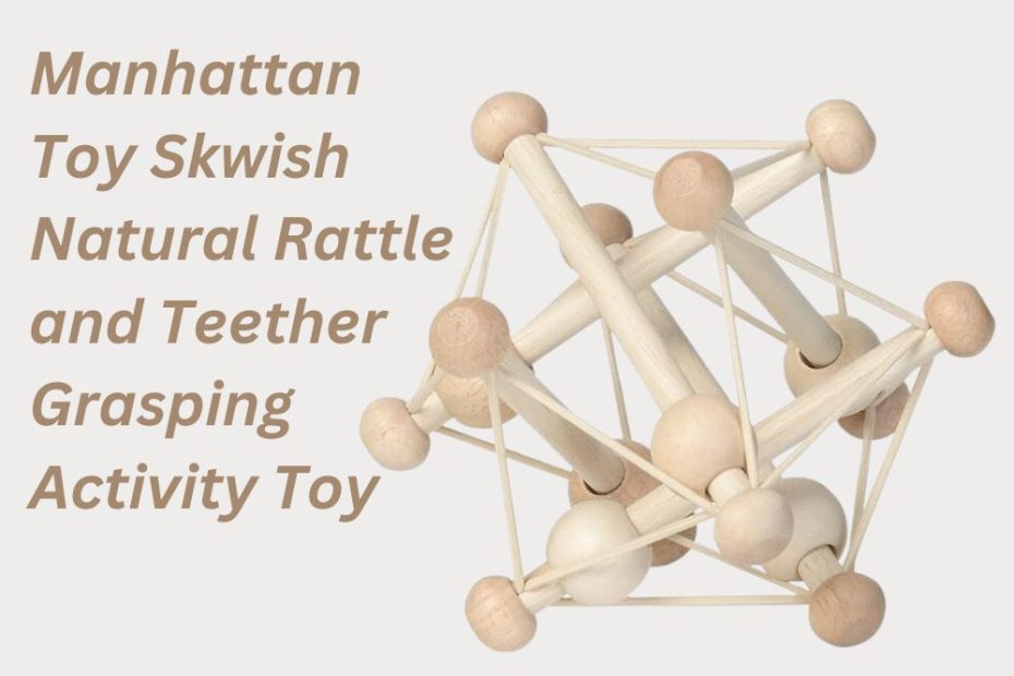 Manhattan Toy Skwish Natural Rattle and Teether Grasping Activity Toy