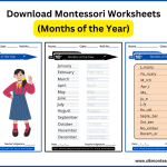 Months of the year worksheets