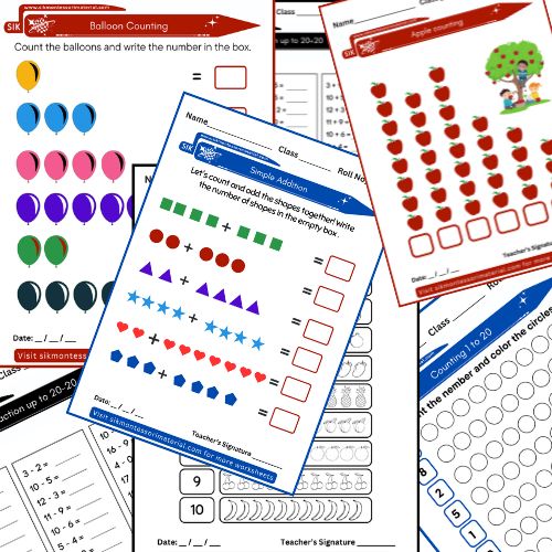 SIK Montessori Worksheets